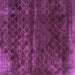 Square Machine Washable Abstract Purple Modern Area Rugs, wshabs1853pur