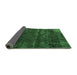 Sideview of Abstract Emerald Green Modern Rug, abs1853emgrn