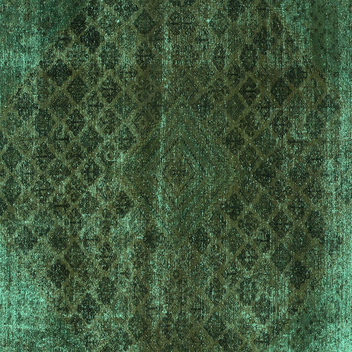 Square Abstract Turquoise Modern Rug, abs1853turq
