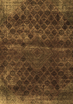 Abstract Brown Modern Rug, abs1853brn