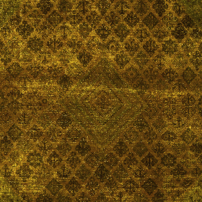Abstract Yellow Modern Rug, abs1853yw