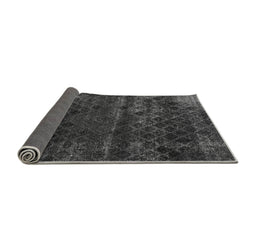 Sideview of Abstract Gray Modern Rug, abs1853gry