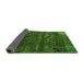 Sideview of Abstract Green Modern Rug, abs1853grn