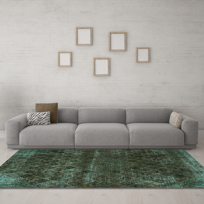 Machine Washable Abstract Light Blue Modern Rug in a Living Room, wshabs1853lblu