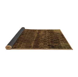 Sideview of Abstract Brown Modern Rug, abs1853brn