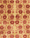 Machine Washable Abstract Fire Red Rug, wshabs1854