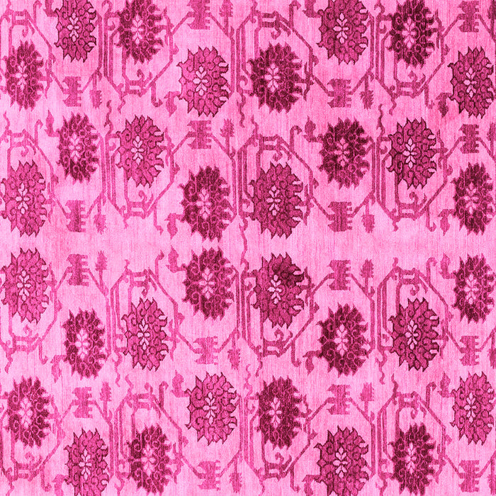 Square Abstract Pink Modern Rug, abs1854pnk