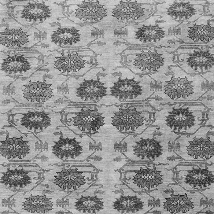 Square Abstract Gray Modern Rug, abs1854gry
