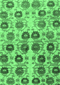 Abstract Emerald Green Modern Rug, abs1854emgrn