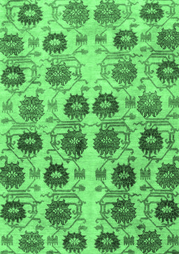 Abstract Emerald Green Modern Rug, abs1854emgrn