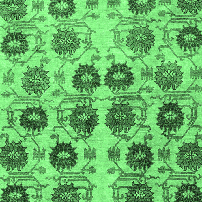Abstract Emerald Green Modern Rug, abs1854emgrn