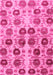 Machine Washable Abstract Pink Modern Rug, wshabs1854pnk