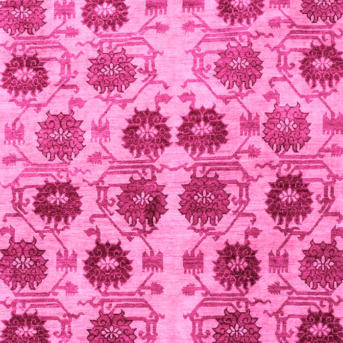 Machine Washable Abstract Pink Modern Rug, wshabs1854pnk