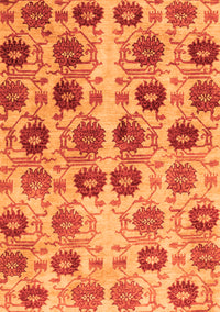 Abstract Orange Modern Rug, abs1854org