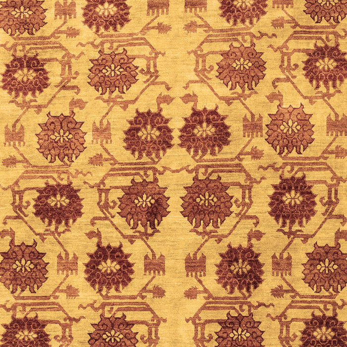 Abstract Brown Modern Rug, abs1854brn