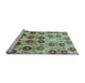 Sideview of Machine Washable Abstract Light Blue Modern Rug, wshabs1854lblu