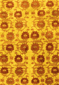 Abstract Yellow Modern Rug, abs1854yw