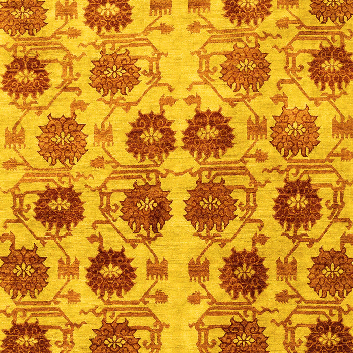 Abstract Yellow Modern Rug, abs1854yw