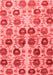 Abstract Red Modern Area Rugs