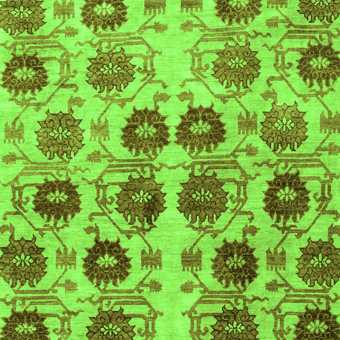 Machine Washable Abstract Green Modern Area Rugs, wshabs1854grn