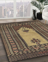 Abstract Bakers Brown Modern Rug, abs1855