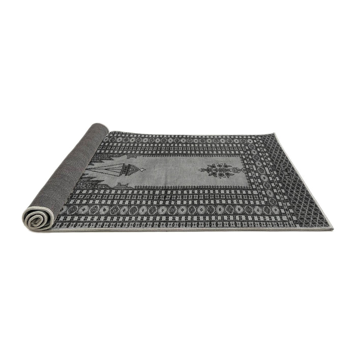 Sideview of Abstract Gray Modern Rug, abs1855gry