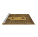 Sideview of Machine Washable Abstract Brown Modern Rug, wshabs1855brn