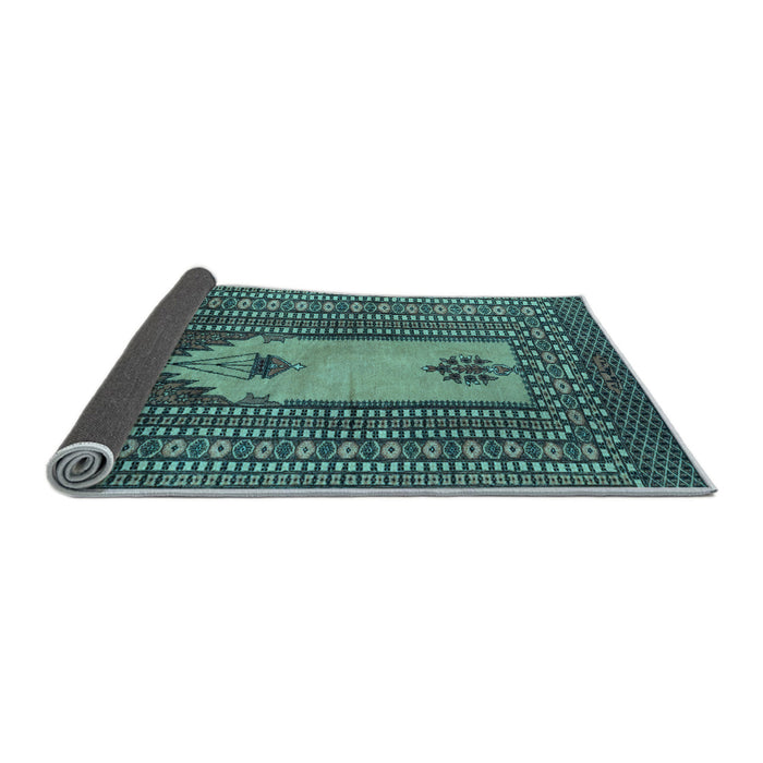 Sideview of Abstract Light Blue Modern Rug, abs1855lblu
