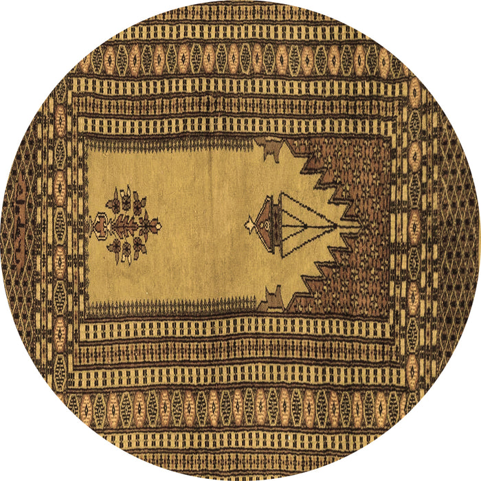 Round Machine Washable Abstract Brown Modern Rug, wshabs1855brn