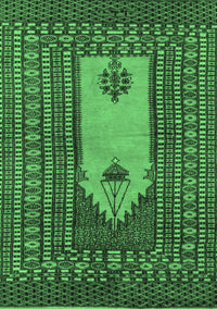 Abstract Emerald Green Modern Rug, abs1855emgrn