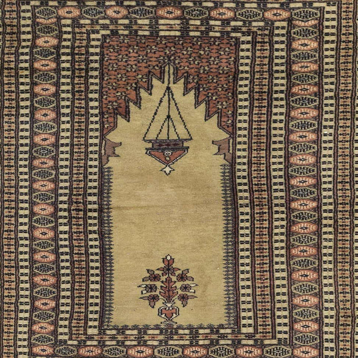 Machine Washable Abstract Bakers Brown Rug, wshabs1855