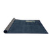 Sideview of Abstract Deep-Sea Blue Modern Rug, abs1856