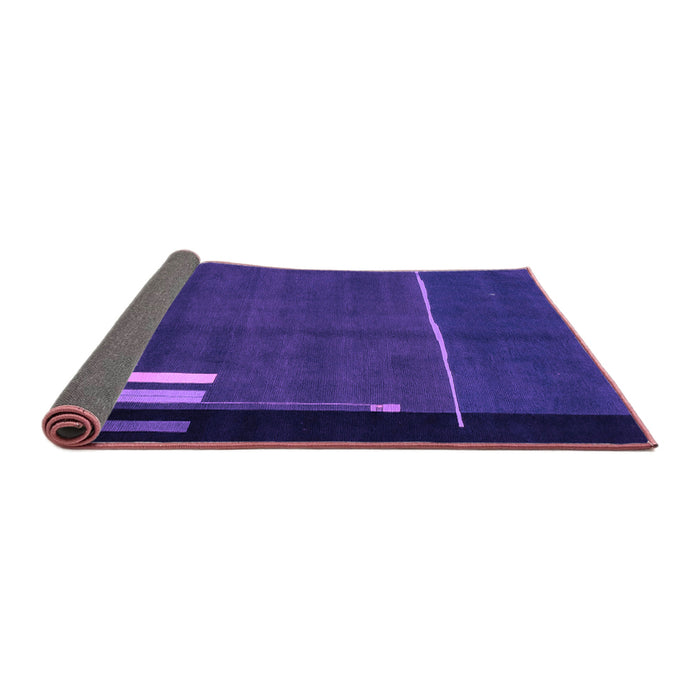 Sideview of Abstract Purple Modern Rug, abs1856pur