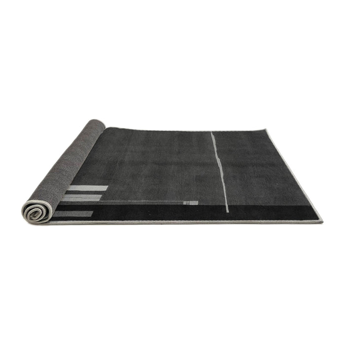 Sideview of Abstract Gray Modern Rug, abs1856gry