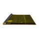 Sideview of Abstract Yellow Modern Rug, abs1856yw