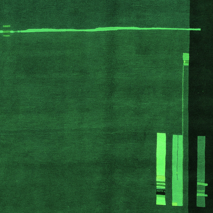 Machine Washable Abstract Green Modern Area Rugs, wshabs1856grn