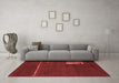 Modern Red Washable Rugs