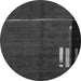 Round Abstract Gray Modern Rug, abs1856gry