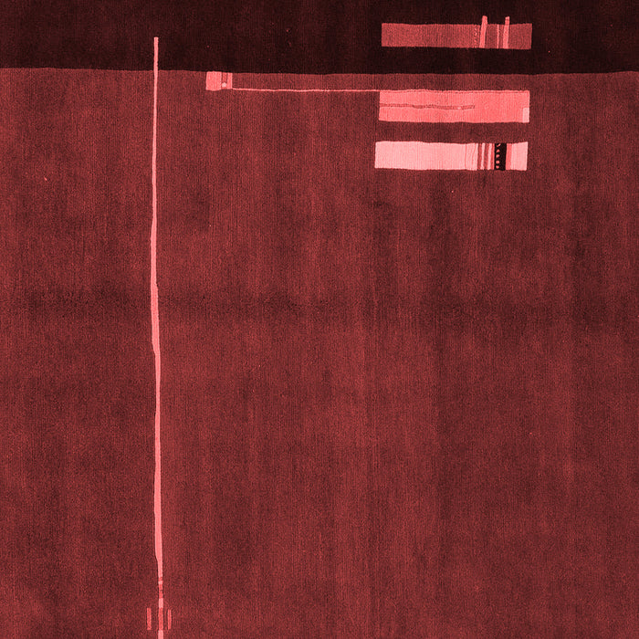 Machine Washable Abstract Red Modern Rug, wshabs1856red