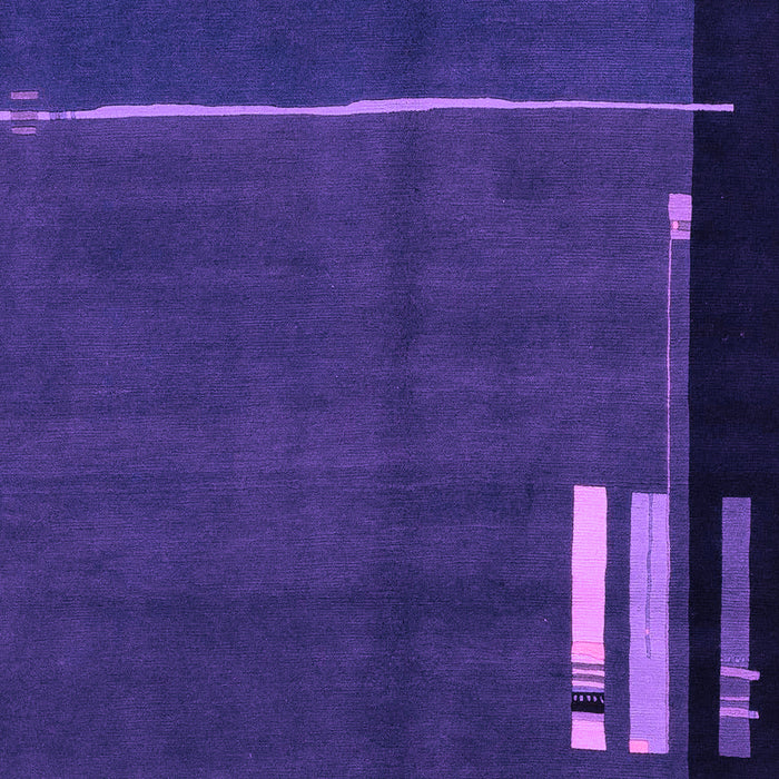 Machine Washable Abstract Purple Modern Area Rugs, wshabs1856pur