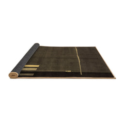 Sideview of Abstract Brown Modern Rug, abs1856brn
