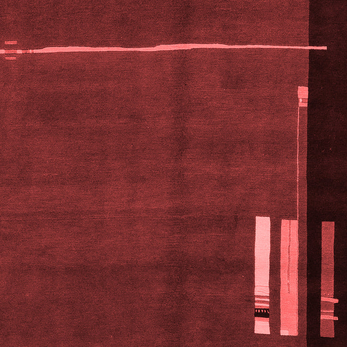 Abstract Red Modern Area Rugs