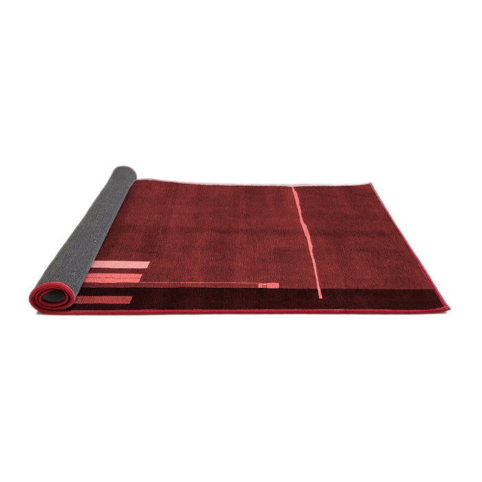 Abstract Red Modern Area Rugs