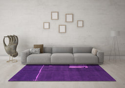 Machine Washable Abstract Pink Modern Rug in a Living Room, wshabs1856pnk