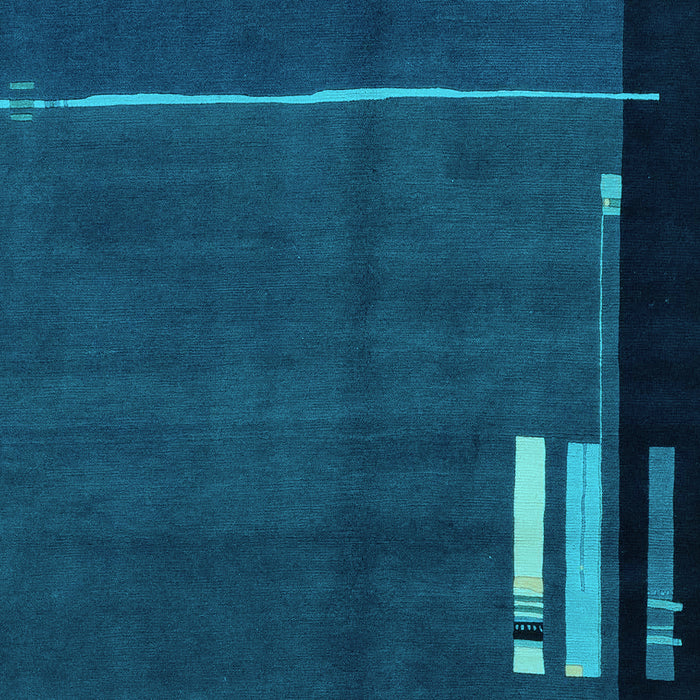 Abstract Light Blue Modern Rug, abs1856lblu