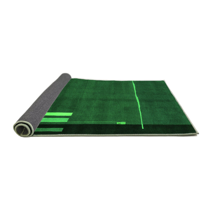 Sideview of Abstract Green Modern Rug, abs1856grn