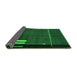 Sideview of Abstract Green Modern Rug, abs1856grn