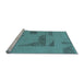 Sideview of Machine Washable Abstract Light Blue Modern Rug, wshabs1858lblu