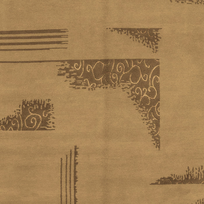 Abstract Brown Modern Rug, abs1858brn