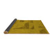 Sideview of Abstract Yellow Modern Rug, abs1858yw